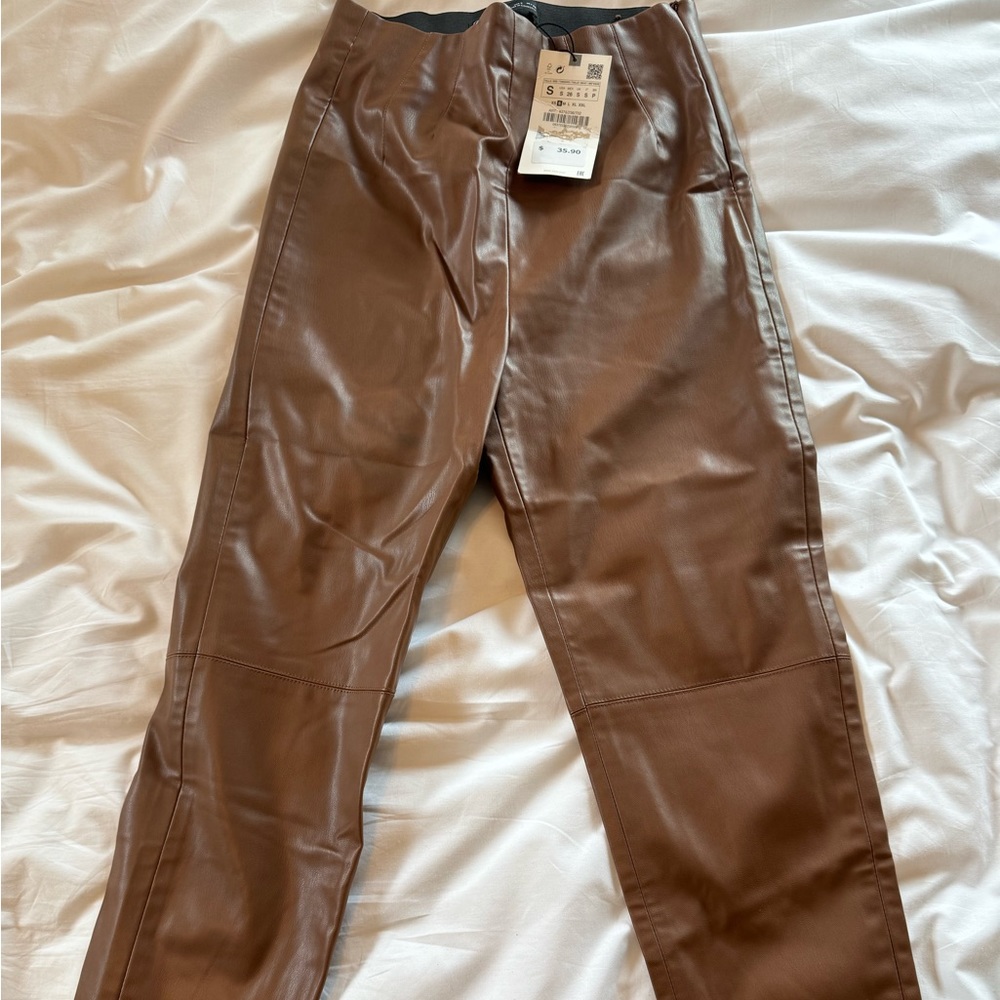 Faux Leather Pants